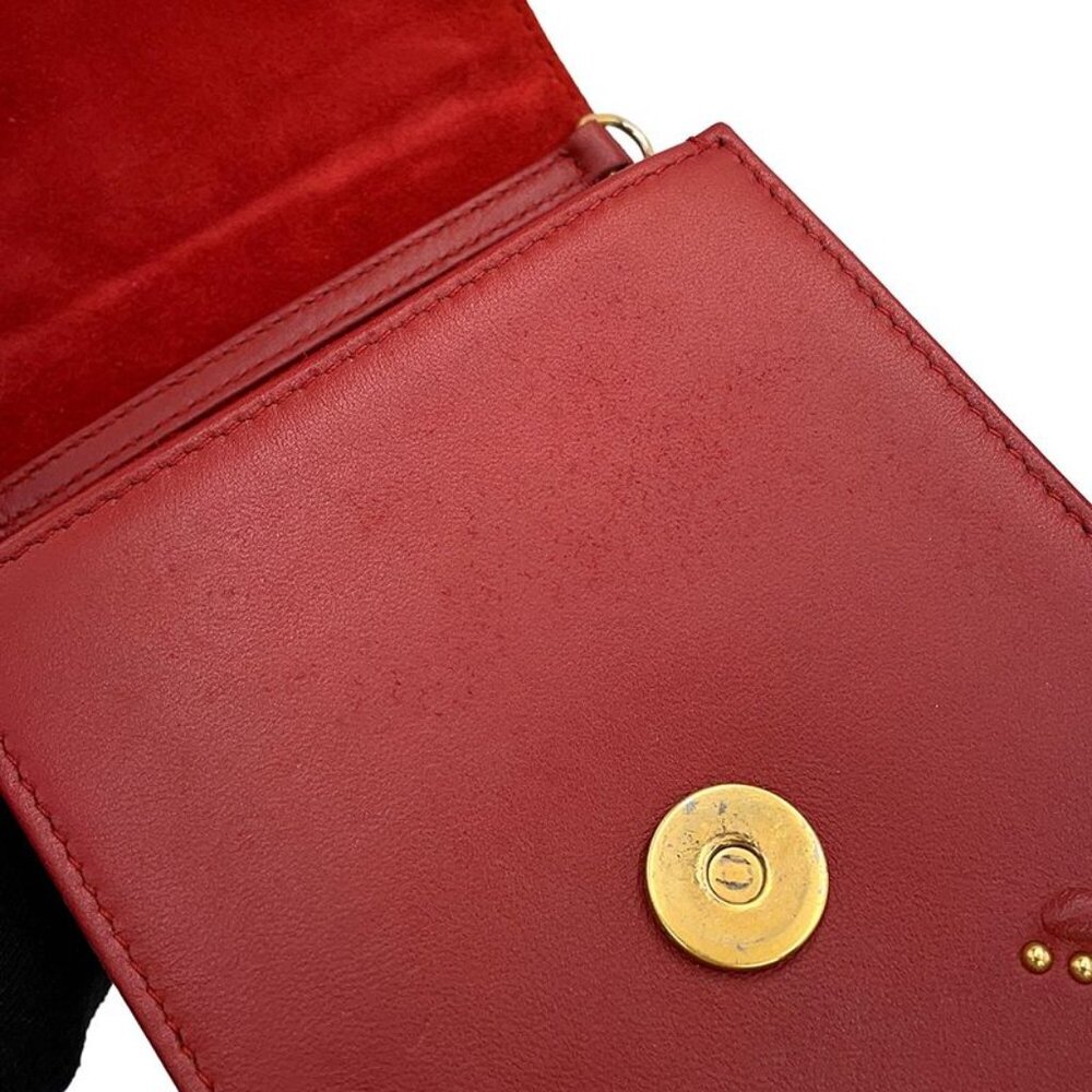 ★SOLD★ Dior Chain Shoulder Bag Diorama Studs Leather - Picture 8 of 10